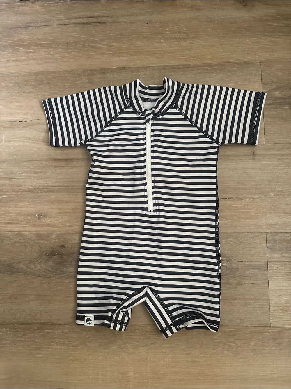 George Hats Black & White Stripe Nautical swimsuit